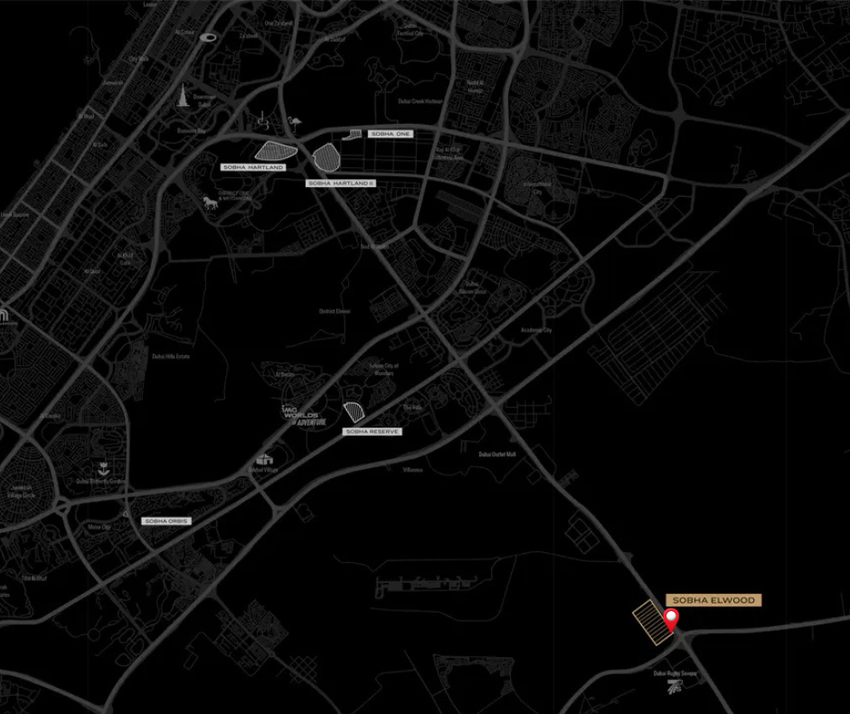 Sobha Elwood Location Map