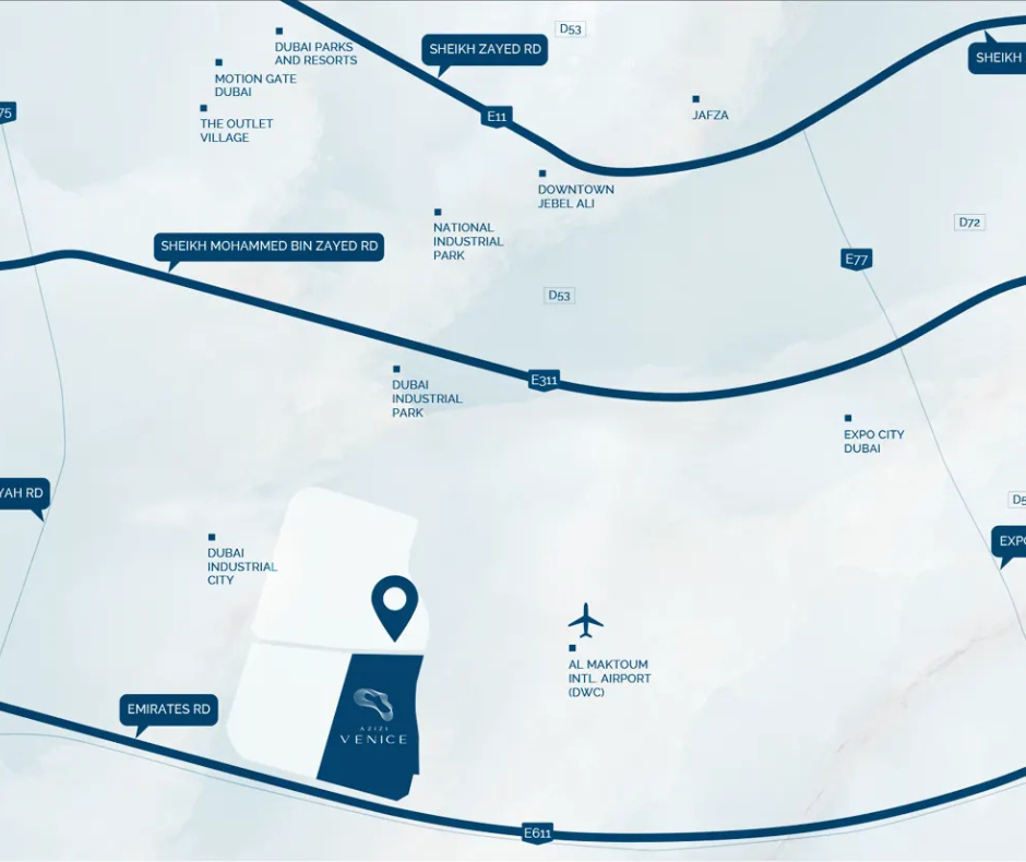 Dubai South Location Map