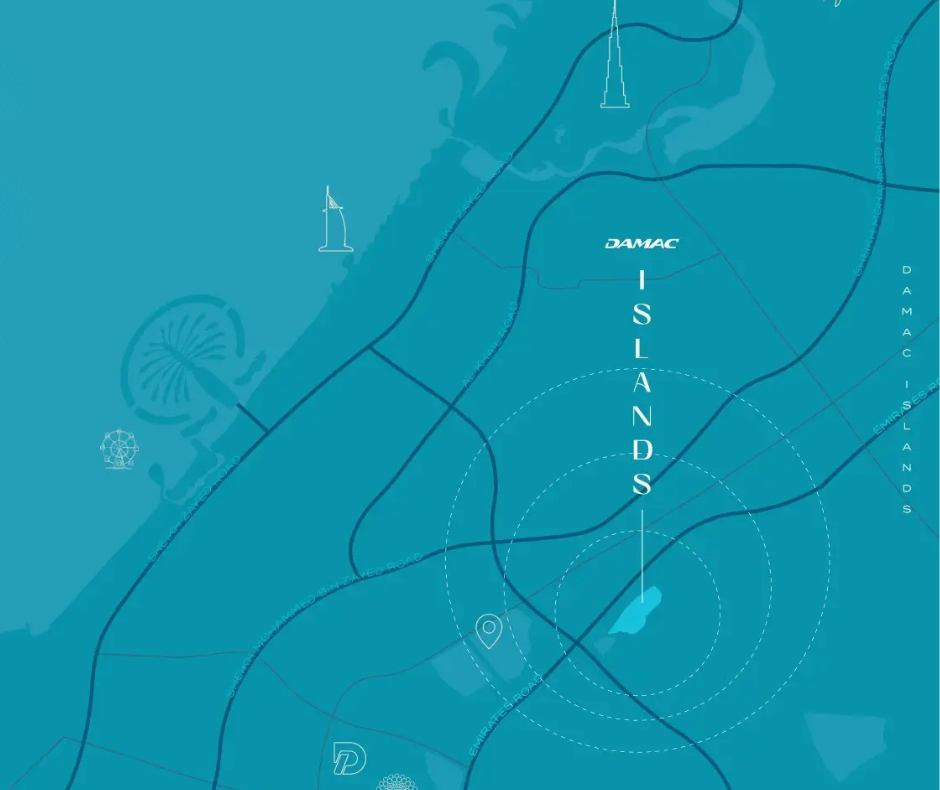 DAMAC Islands 2 Location Map
