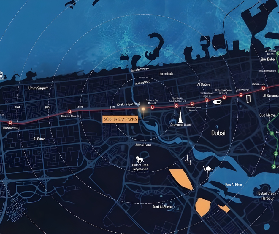 Sobha SkyParks Location Map